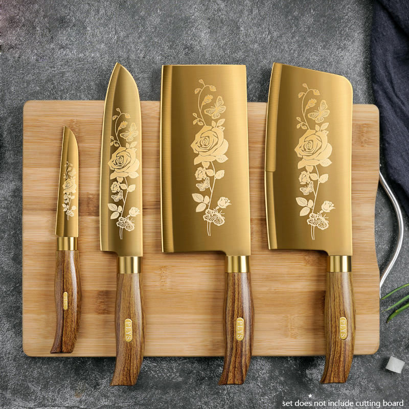 طقم سكاكين مطبخ فاخر من 4 قطع  - مراجعة Kitchen Appliances Luxury وسعره