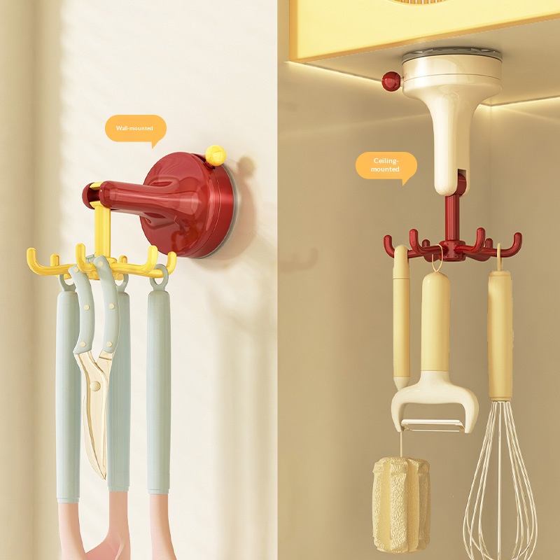 خطاف مطبخ دوار بكوب شفط، بدون  - مراجعة Kitchen Appliances Storage وسعره